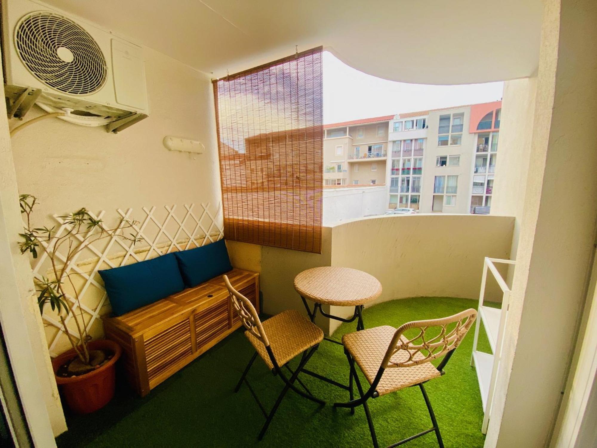 Superbe T2 Cote Gare Parking Clim Wifi Terrasse ! Sète Exterior foto